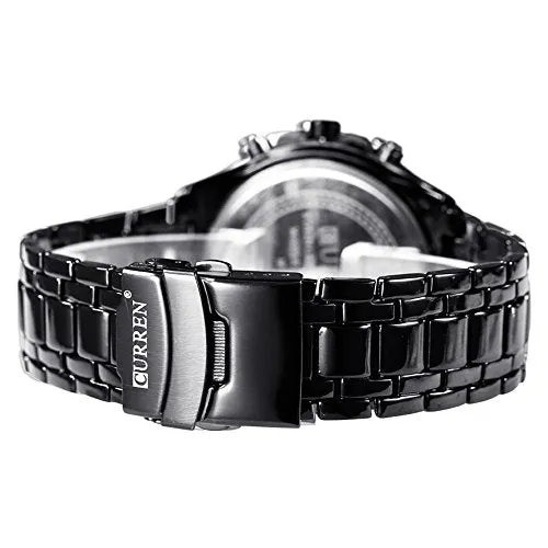 CURREN Watches Men,Sports Waterproof Stainless Steel Quartz Wrist Watch for Men and Boys